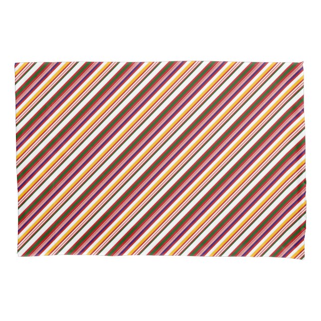 Alt modische Candy Stripes (groß) Kissenbezug (Vorderseite-Links)