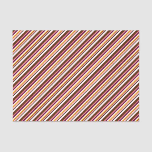 Alt modische Candy Stripes (groß) Seidenpapier (Vorderseite)