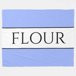 Alt modische, Hübsch-hellblaue "FLOUR" Streifen Fleecedecke
