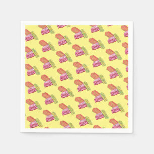 Alt-modische Weihnachts-Ribbon Candy Holiday Sweet Serviette