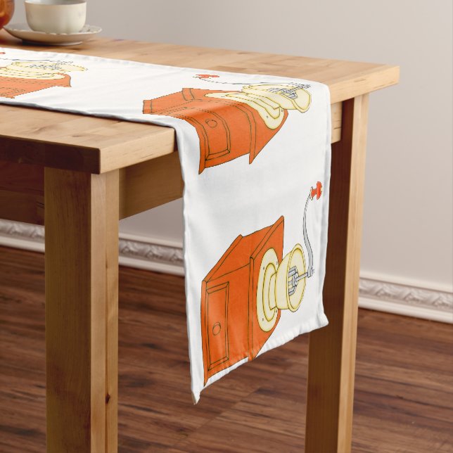 Alt modischer Country Coffee Grinder Table Runner Großer Tischläufer (Beispiel)