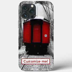 Alt modischer Red Steam Train iPhone Case