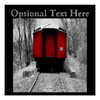 Alt modischer Red Steam Train