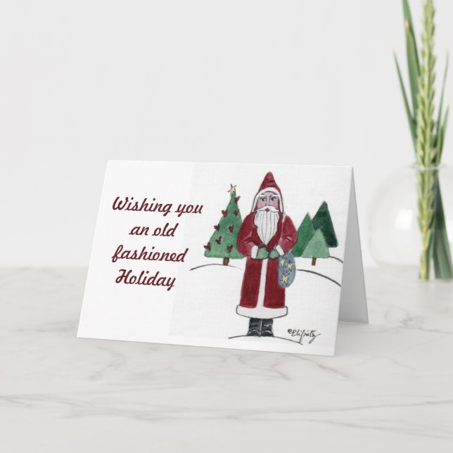 Alt modischer Weihnachtswunsch von Weihnachten des (Vorderseite)