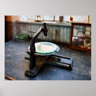 Alt modisches Mikroskop Poster