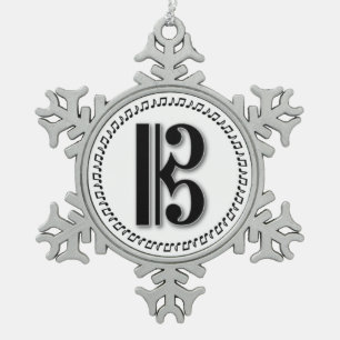 Alt oder Inhaltclef-Musiknote-Entwurfs-CClef Schneeflocken Zinn-Ornament