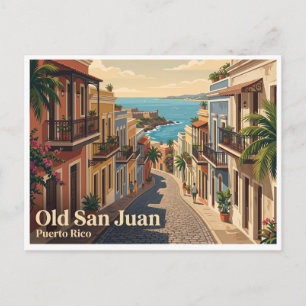 Alt-San-Juan Puerto Rico Postkarte