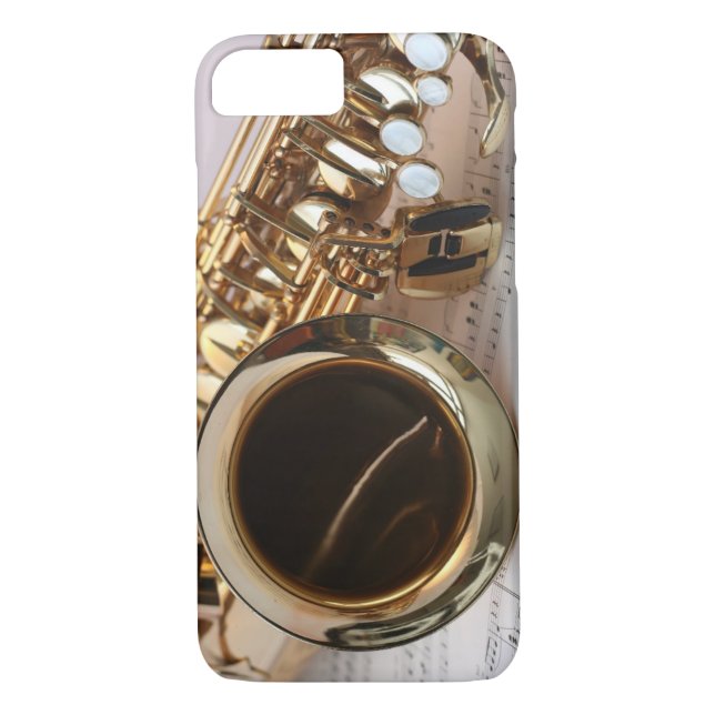 Alt-Saxophon-Musik Case-Mate iPhone Hülle (Rückseite)
