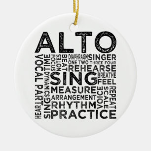 Alt-Typografie Keramik Ornament