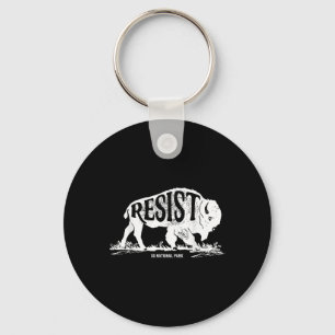 Alt Us Nationalpark Resist Service T-Shirt Bison Schlüsselanhänger