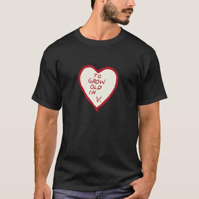 Alt werden in Herzvision tee (Vorderseite)