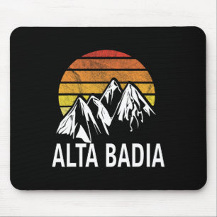 Alta Badia Dolomites Italien Ski Resort Snowboarde Mousepad