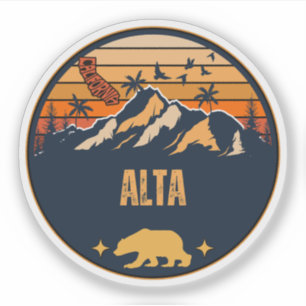Alta, Kalifornien Aufkleber
