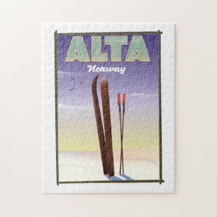 ALTA Norwegen Skireiseplakat