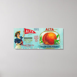 Alta-Pfirsich-Aufkleber Leinwanddruck
