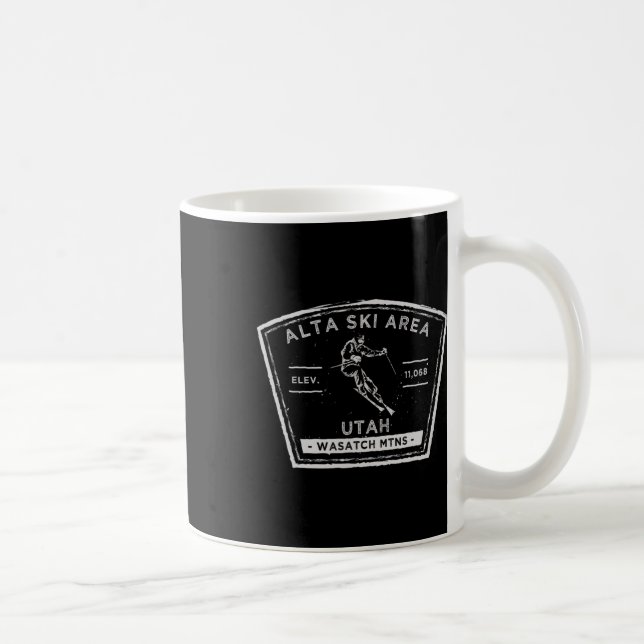 Alta Utah Schneeski  Kaffeetasse (Rechts)