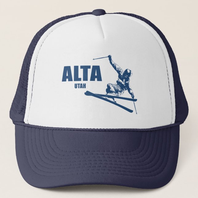 Alta Utah Skier Truckerkappe (Vorderseite)