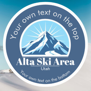 Alta Utah Skigebiet Vinyl Aufkleber
