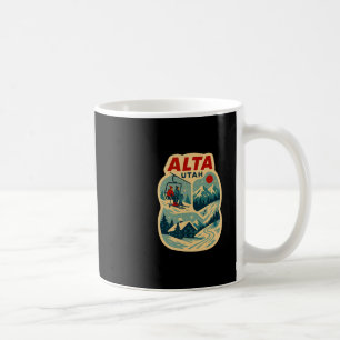 Alta Utah Vintage-Skiurlaub Ski-Reise-Andenken Kaffeetasse