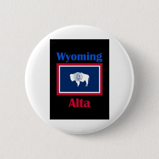 Alta Wyoming Button (Vorderseite)