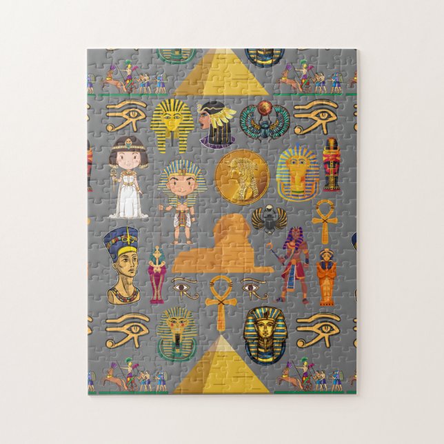 Altägyptische Hieroglyphen -Muster Pharao  (Vertikal)