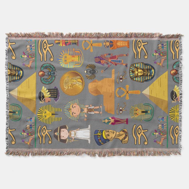 Altägyptische Hieroglyphen -Muster Pharao  Decke (Vorderseite)