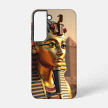 Altägyptische König Tut Goldmaske mit Pyramiden