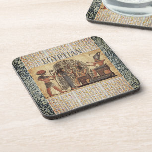 Altägyptische Vintage-Kultur, Originaldesign Getränkeuntersetzer