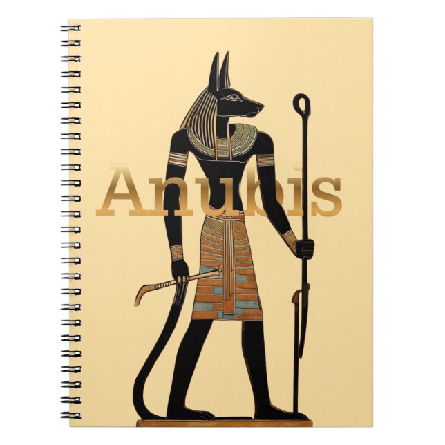 Altägyptischer Gott Anubis Notizblock (Vorderseite)