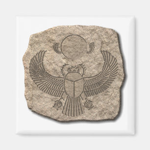 Altägyptischer Heiliger Skarabäus Stein Magnet