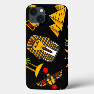 Altägyptischer Hieroglyphischer Muster Hintergrund Case-Mate iPhone Hülle