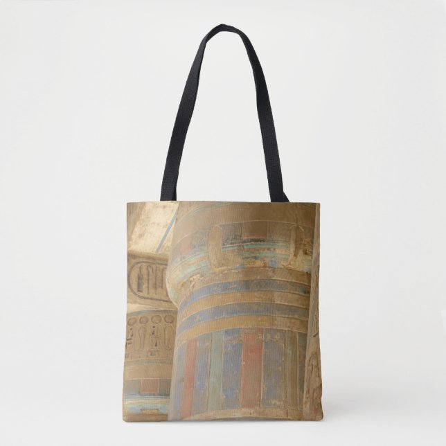 Altägyptischer Tempel Tote Tag Tasche (Vorderseite)