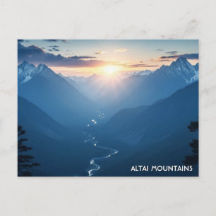 Altai-Gebirge Mongolei Reise Postkarte