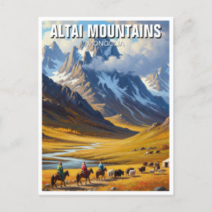 Altai Mongolische Reisen Postkarte