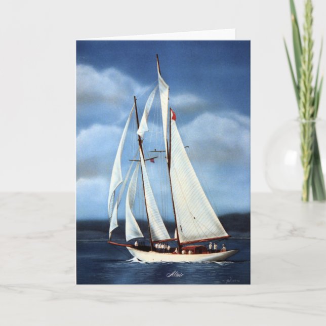 Altair Segelyacht Karte (Vorderseite)