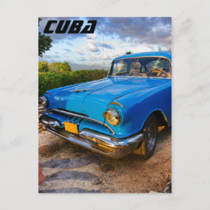 Altamerikanisches Klassikfahrzeug in Trinidad, Kub Postkarte
