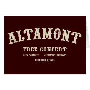altamont geben Konzert frei