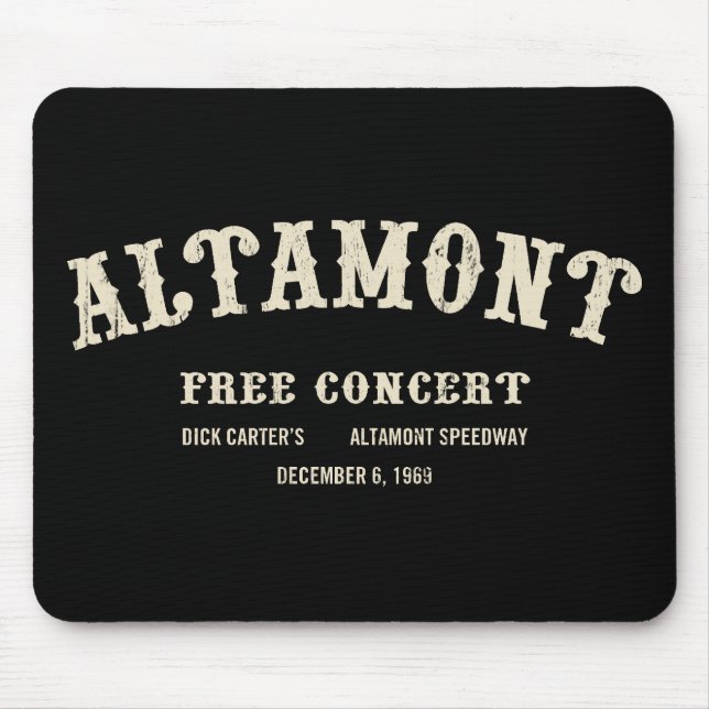 Altamont geben Konzert frei Mousepad (Vorne)