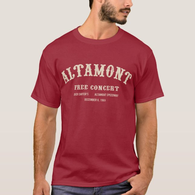 altamont geben Konzert frei T-Shirt (Vorderseite)