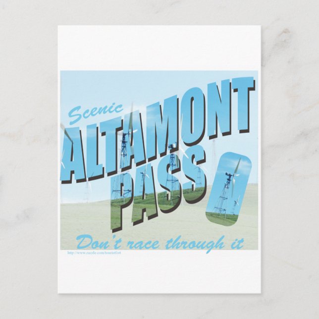 Altamont Pass Postkarte (Vorderseite)