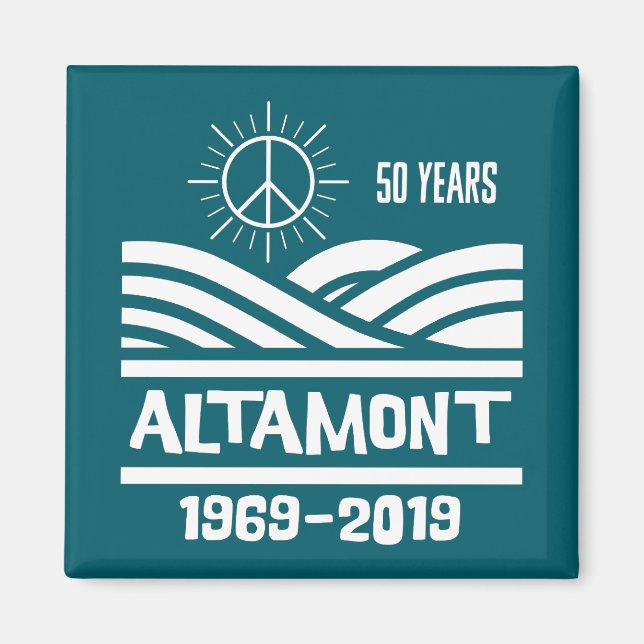 Altamont Speedway 1969-2019 50th Anniversary Magnet (Vorne)