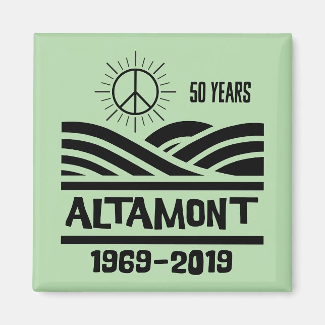 Altamont Speedway 1969-2019 50th Anniversary Magnet (Vorne)