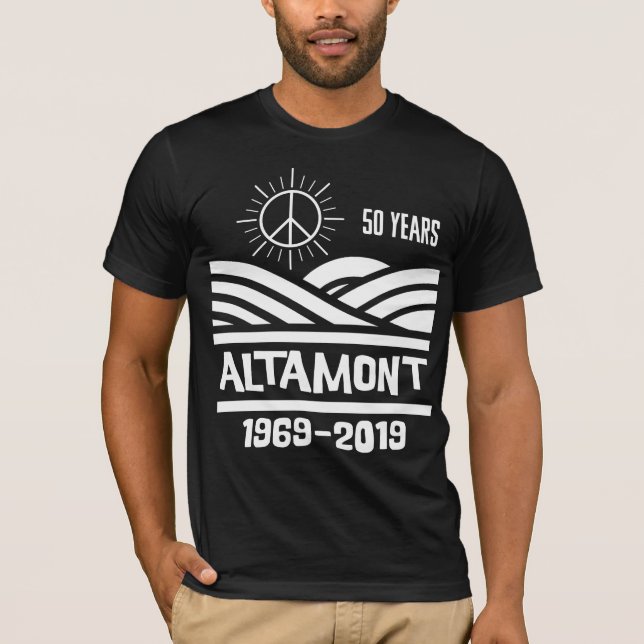Altamont Speedway 1969-2019 50th Anniversary T-Shirt (Vorderseite)