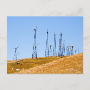 Altamont Windmills California Products Postkarte