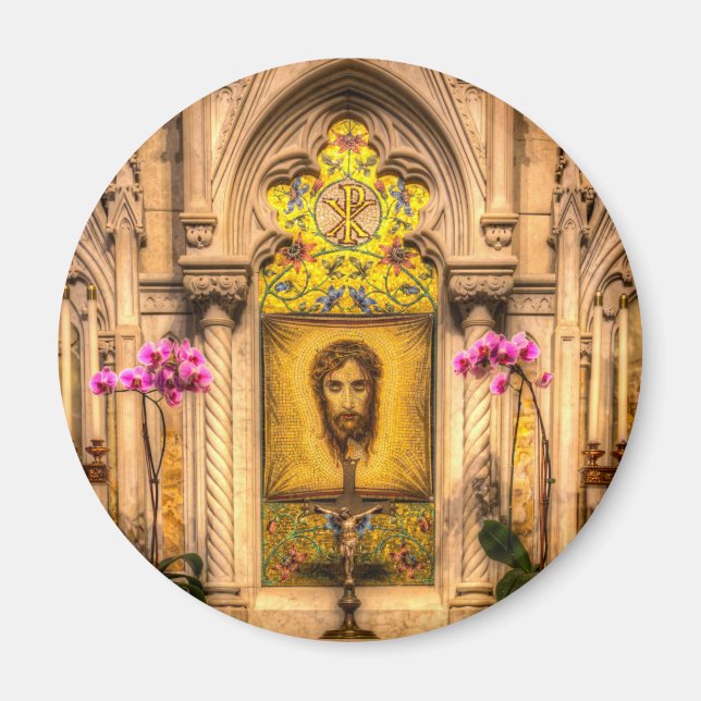 Altar des Heiligen Gesichts St. Patrick's Cathedra Magnet (Vorne)