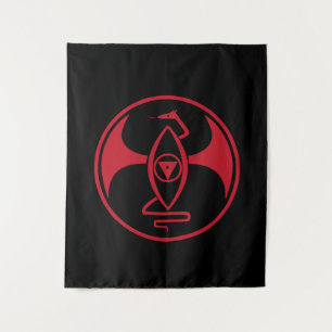 Altar Hanging Tapestry - Red Dragon (Roter Drache) Wandteppich