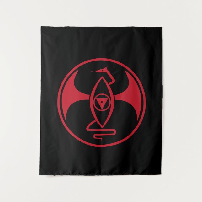 Altar Hanging Tapestry - Red Dragon (Roter Drache) Wandteppich (Vorderseite)