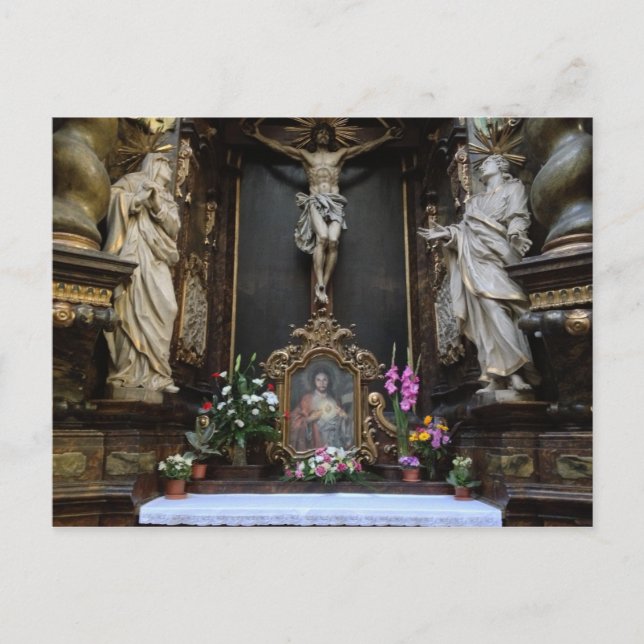 Altar in Prag Postkarte (Vorderseite)