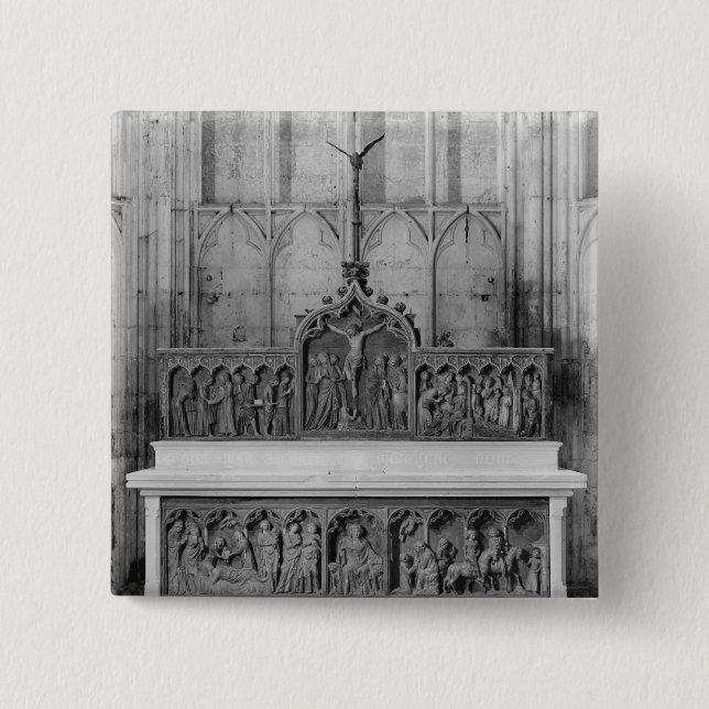Altar und zwei Altarpieces verziert Button (Vorderseite)