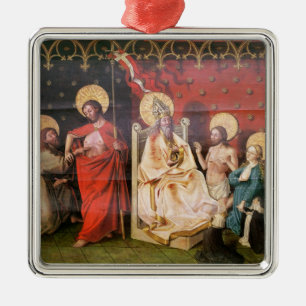 Altarpiece, der Christus mit St Thomas darstellt Silbernes Ornament